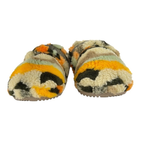 UGG Women's  All Gender Fluff It Cali Collage Olive Slippers Size 10 - Picture 9 of 9